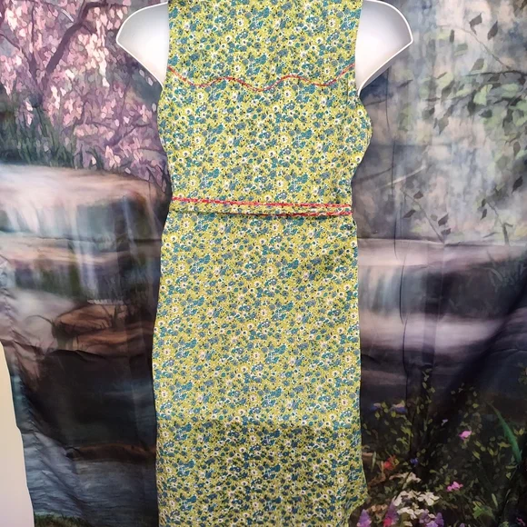 Teal floral Cinq a Sept dress. Size 6 - Picture 7 of 8